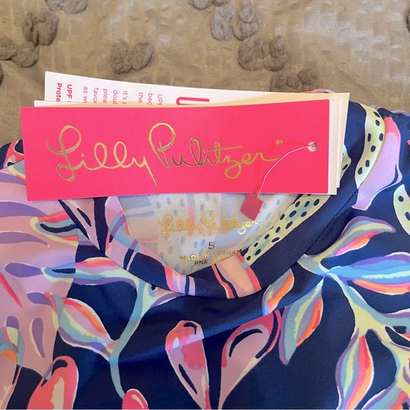 Lilly Pulitzer | Bobby Rashguard Set Up - Oyster Bay Navy (5) - Picture 6 of 11